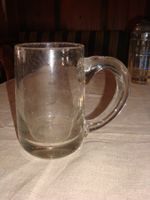 2 antike Bierhumpen, mundgeblasen