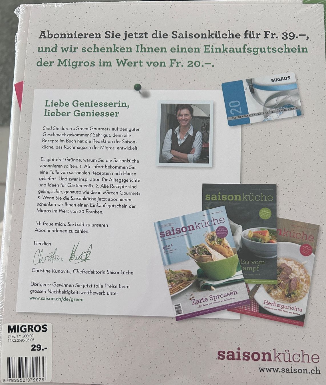 Libri: Green Gourmet Buch – Nuovo e nell'imballaggio originale da Freienbach venduto da mar_rvc6 1