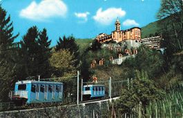 Locarno (TI) Santuario della Madonna del Sasso Standseilbahn