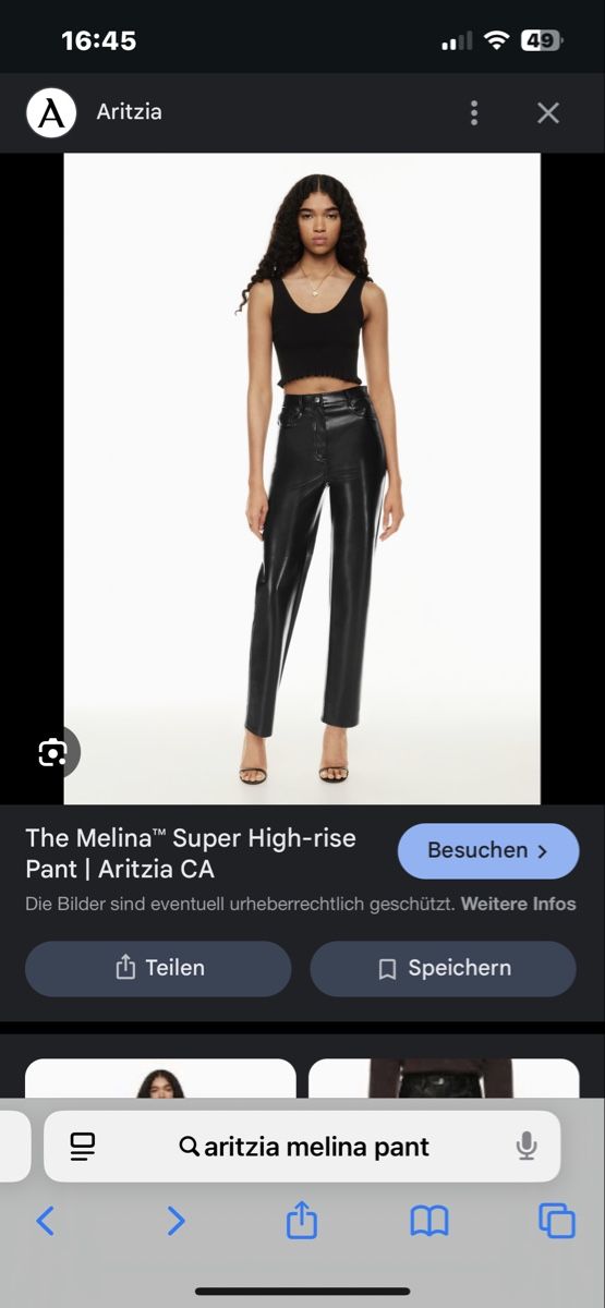 Aritzia Pantaloni: Aritzia Leather pants Melina – Nuovo (secondo la descrizione) da Basel venduto da ala_7nd2 3