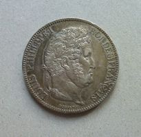 Frankreich ++ 5.- Francs 1833 A, gute Erhaltung