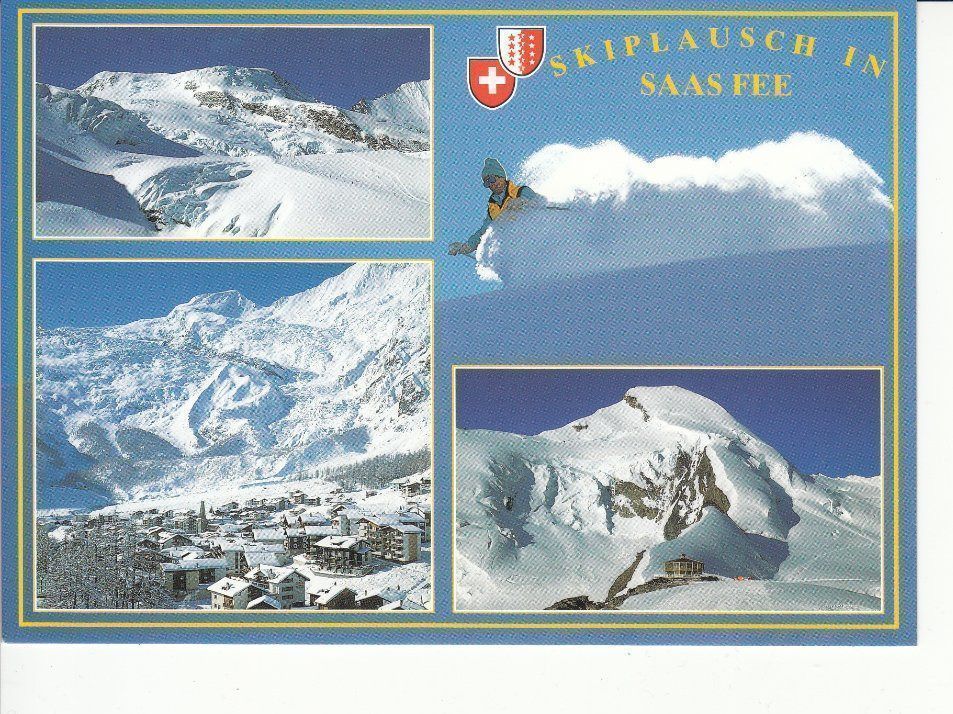Cartoline postali: Saas Fee 2 um 1995 – Usato da Bürglen TG venduto da StampGraf