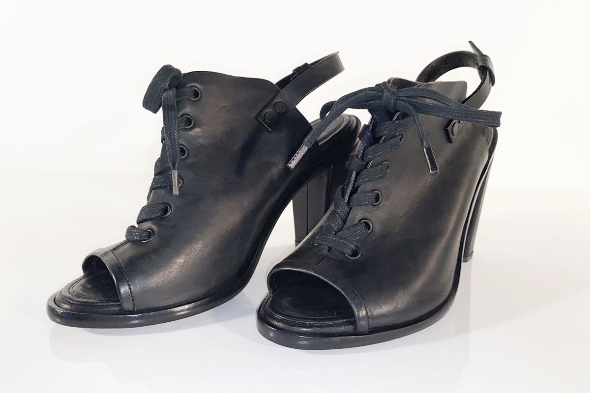 Scarpe da donna: Rag & Bone Sandalen Pumps, Leder, schwarz, Gr. 41 – Usato da Ballwil venduto da ClassicGallery