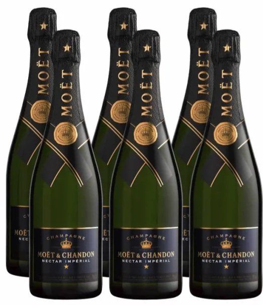 Moet Vino: MOET CHANDON  NEKTAR CHAMPAGNER 6 FLASCHE – Nuovo (secondo la descrizione) da Schönenwerd venduto da 1952kv