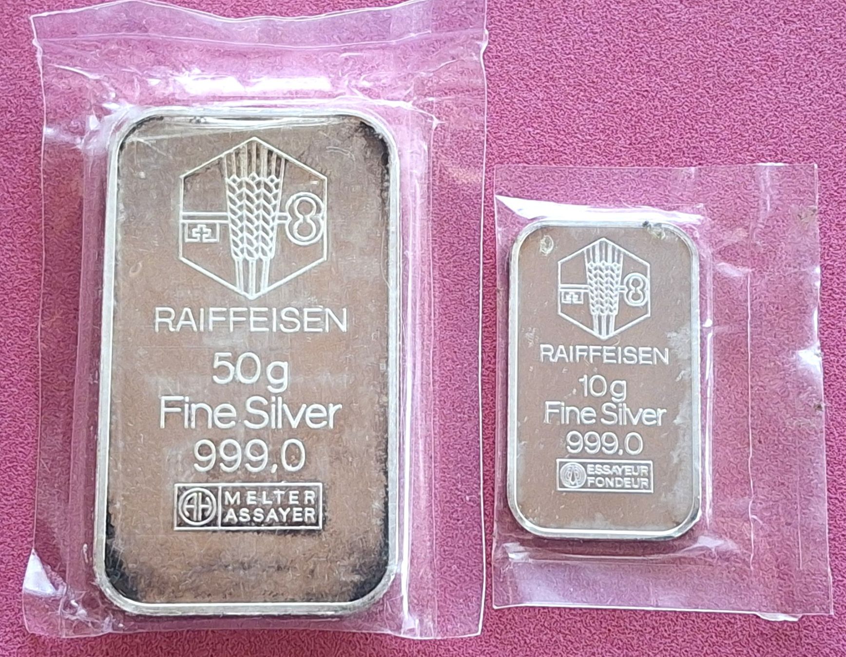 Metalli preziosi: RAIFFEISEN - 60 GRAMM - FEINSILBER – Usato da Boniswil venduto da dpd4coins