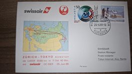 Swissair Zürich -Tokyo 28.06.1989