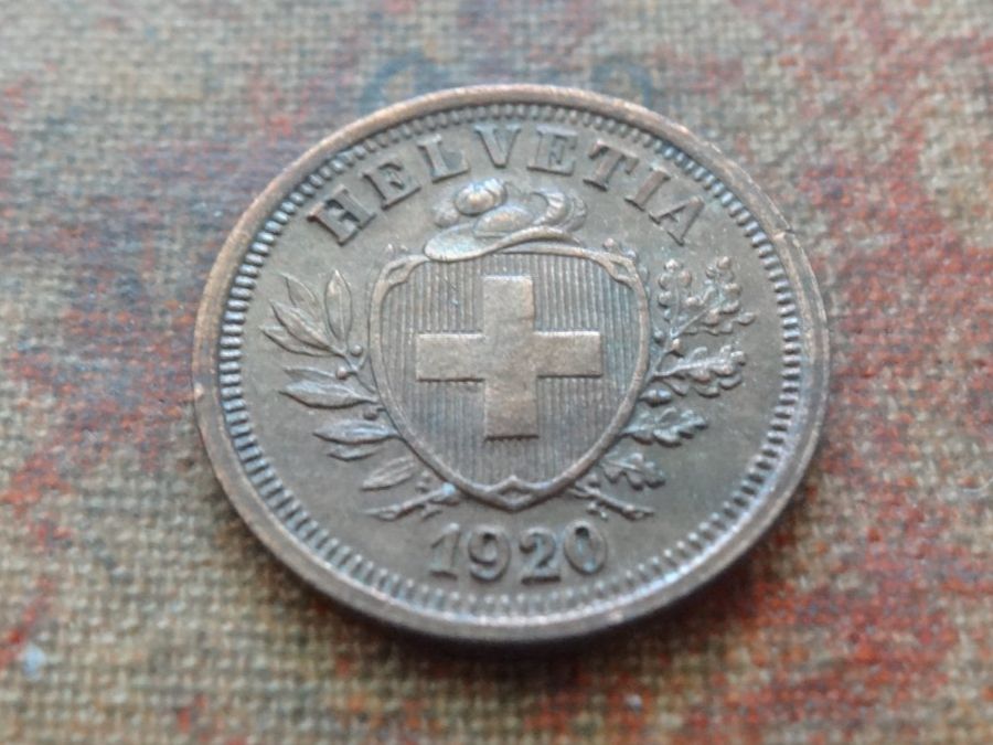 Alle Münzen: 1 Rp. 1920   (C) – Gebraucht aus Romanel-sur-Lausanne von Swift13