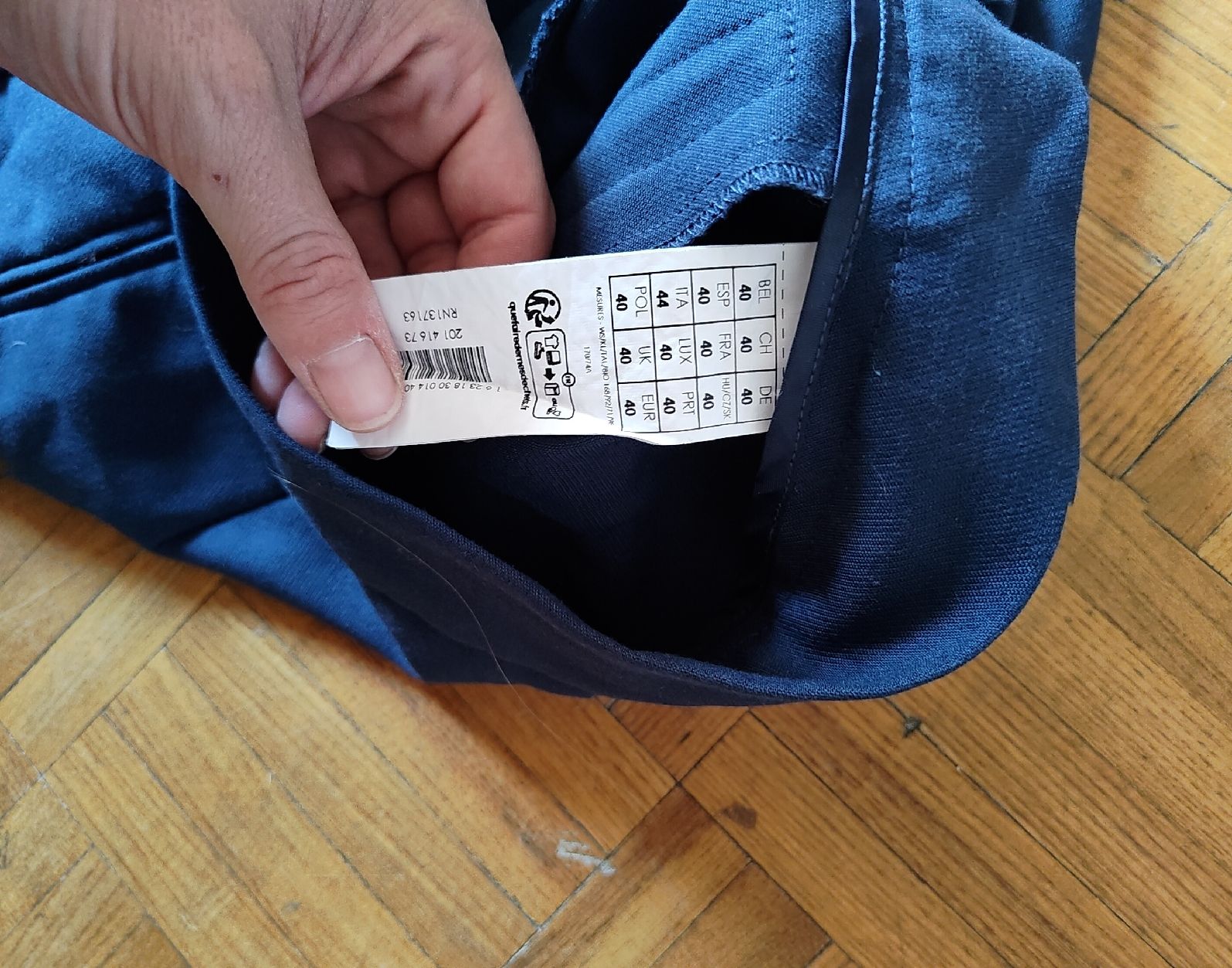 Promod Pantaloni: Pantalon Promod bleu taille 40 neuf – Nuovo (secondo la descrizione) da St-Pierre-Clages venduto da Romo_1955 4