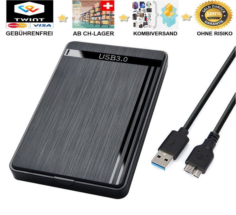 🔥 Festplattengehäuse SSD & HDD USB 3.0 2,5 Zoll Festplatten 1