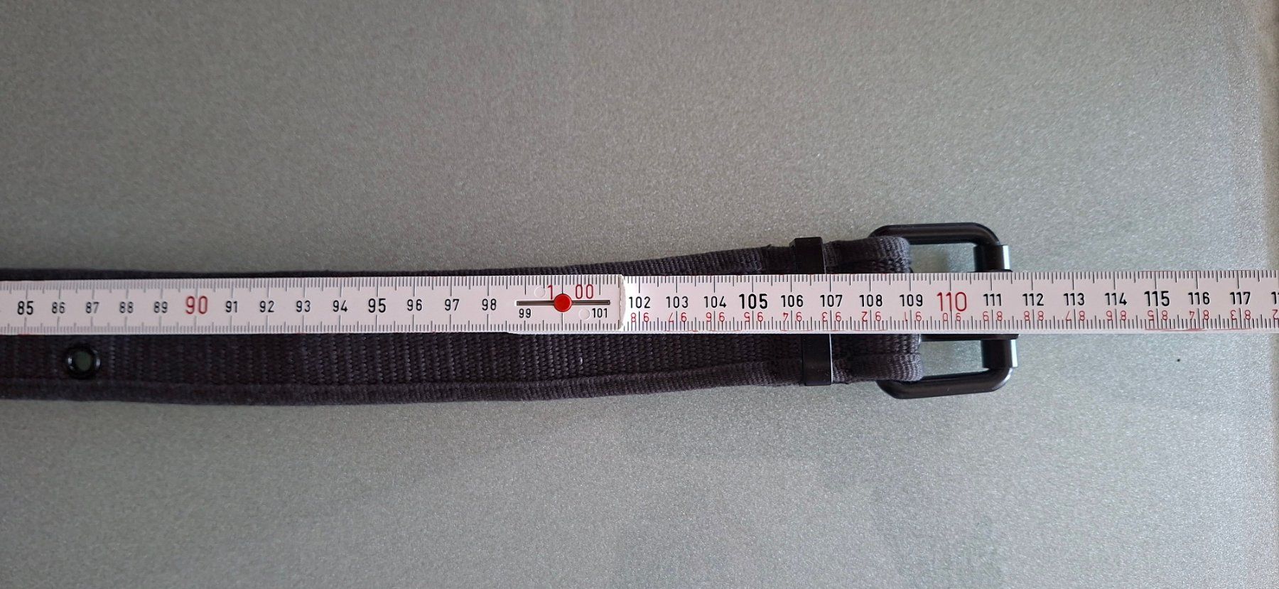 Cinture: Doppelloch Stoff Gürtel Grau 110 cm – Nuovo e nell'imballaggio originale da Bern venduto da Stalino