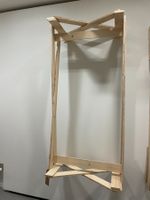 Lit simple en bois neuf (sans lattes) - Enzo Mari / MBAL