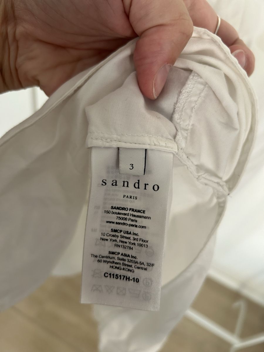 Sandro Blusen: Sandro Paris white shirt size 3 – Gebraucht aus Zürich von fan_z5fl 3