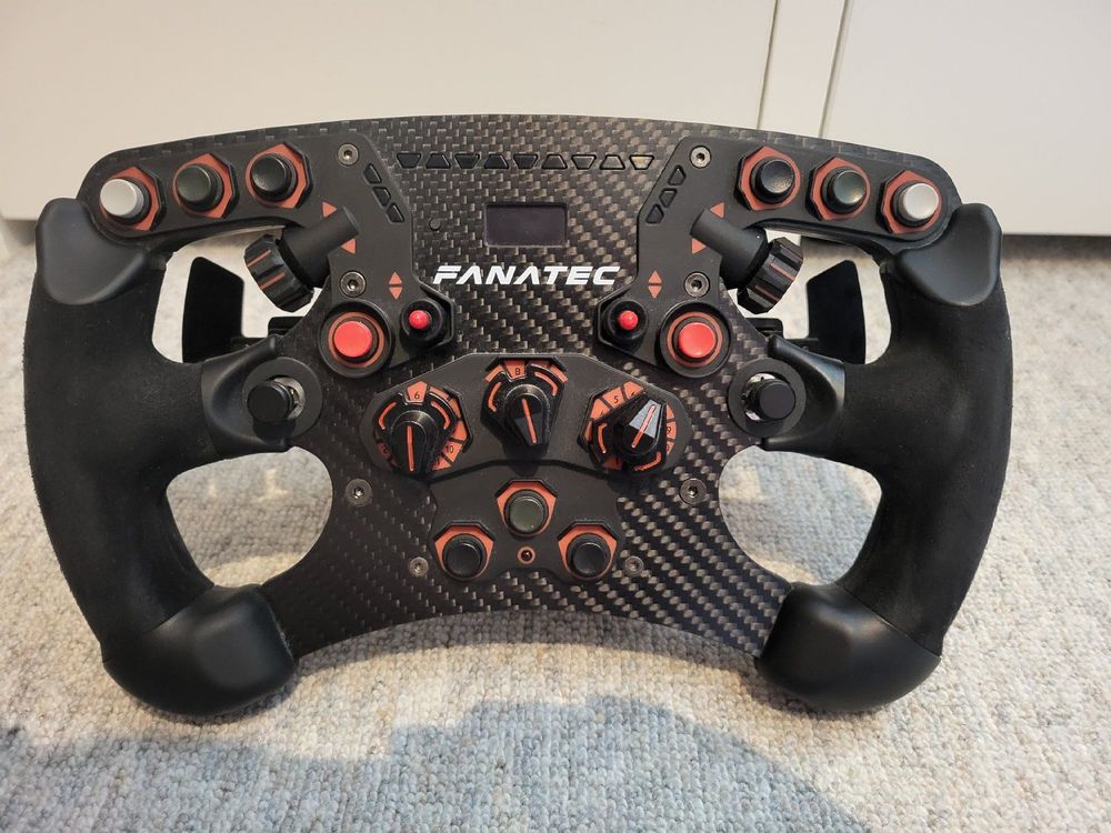 Volant Fanatec Formule V2.5X : Carbone Et Alu, Noir, Compatible Monoplace, Neuf Sous Garantie