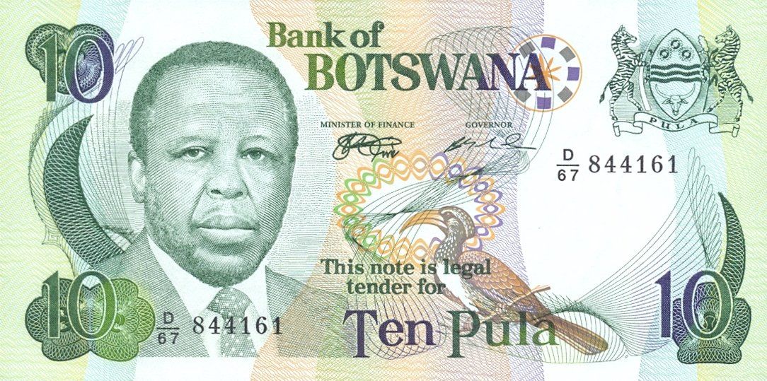 Banconote: Botswana 10 Pula 1999 P-20a UNC – Nuovo (secondo la descrizione) da Schliern b. Köniz venduto da pizzitaxi