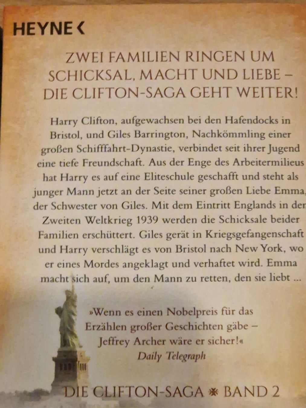 Libri: Jeffrey Archer Clifton Saga Romane – Usato da Neuhausen am Rheinfall venduto da Alchimista 2