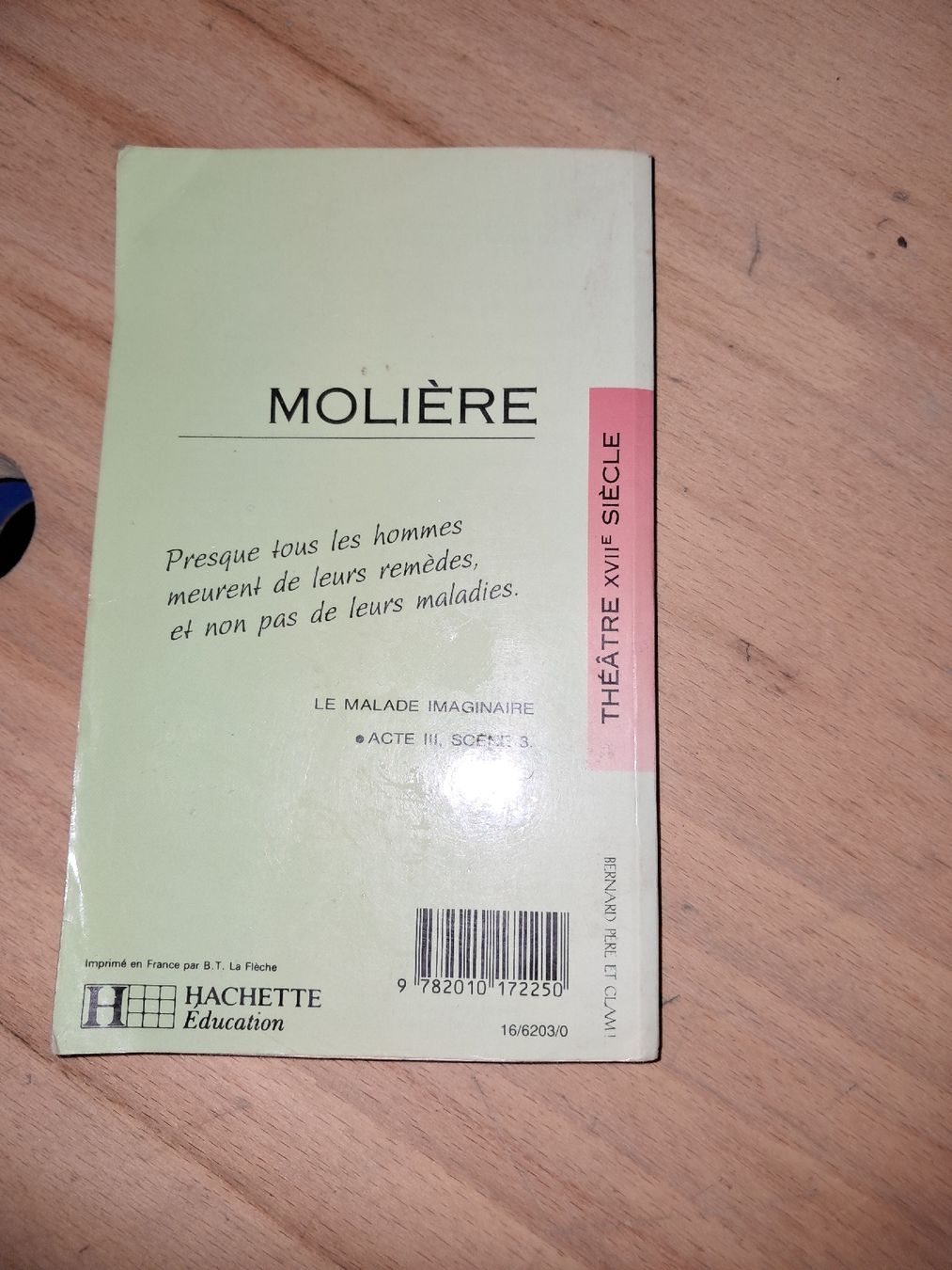 Livres: livre Le Malade Imaginaire de Molière – D'occasion à Le locle par juliensaran 4