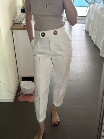 Zara Hose weiss Grösse M guter Zustand