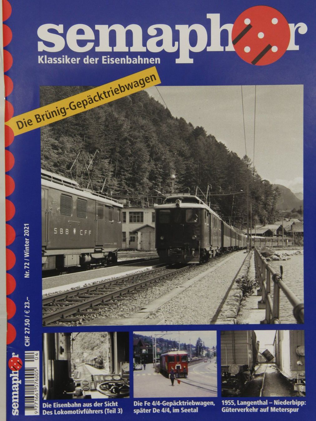 Riviste & Magazine: Semaphor Nr. 72 Winter 2021 – Nuovo e nell'imballaggio originale da Dittingen venduto da C-Zero1-E