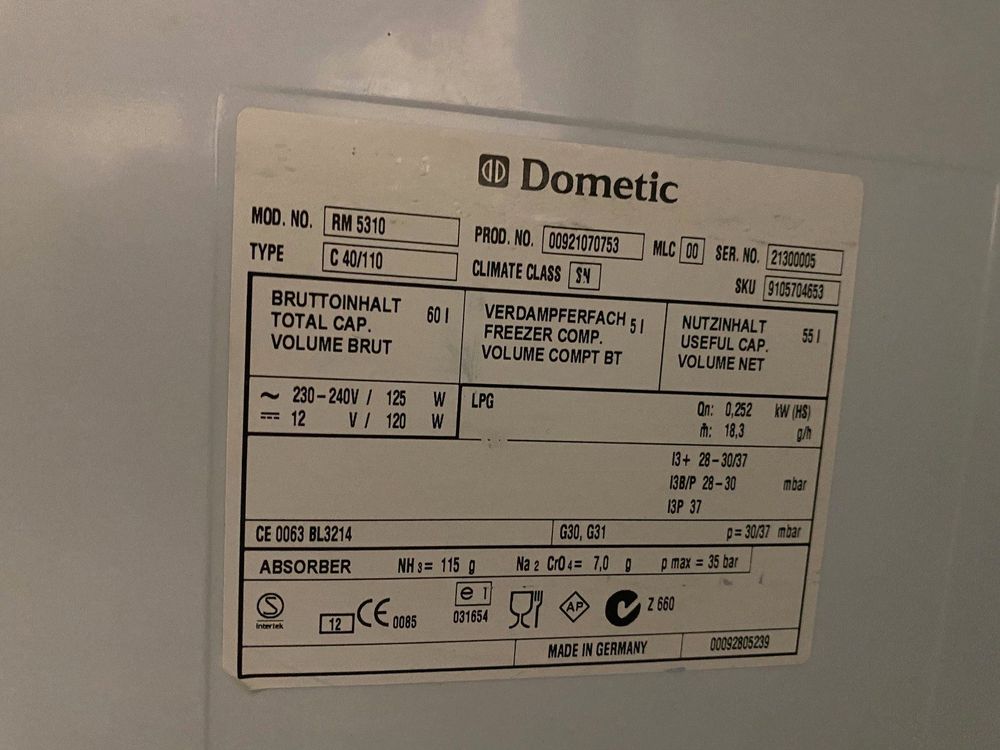 Dometic RM 5310 Absorberkühlschrank 60l