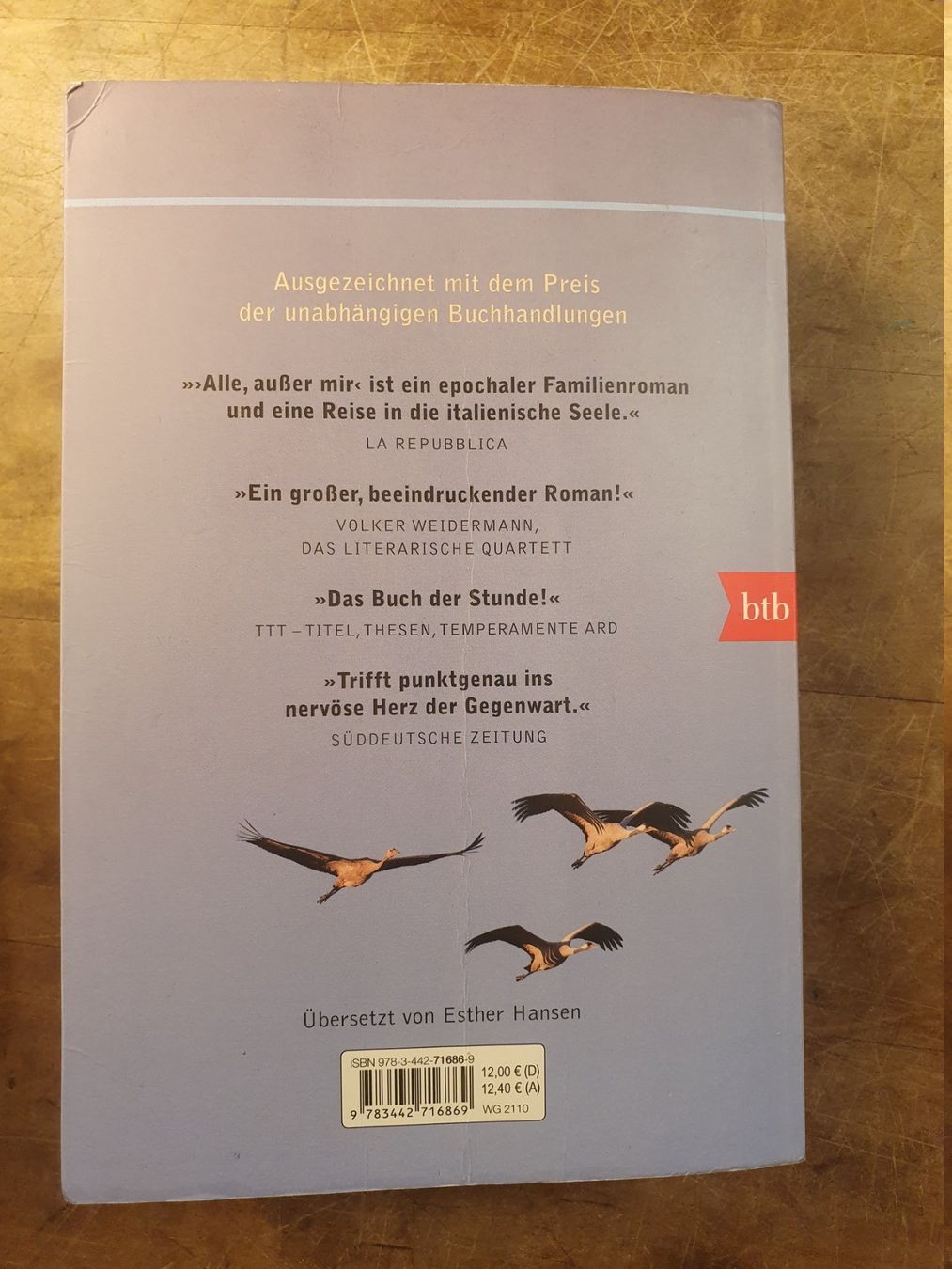 Libri: Alle, ausser mit - Francesca Melandri – Usato da Zürich venduto da loosebone 9
