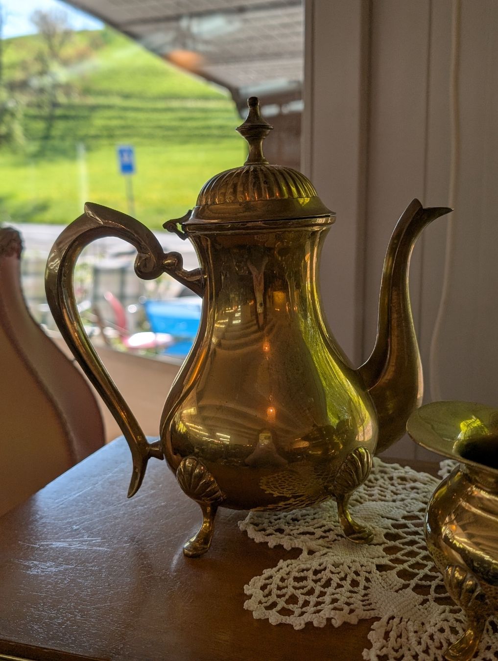 Teiere: Elegantes Messing Kaffee- / Teeset – Usato da Adligenswil venduto da karinma 2