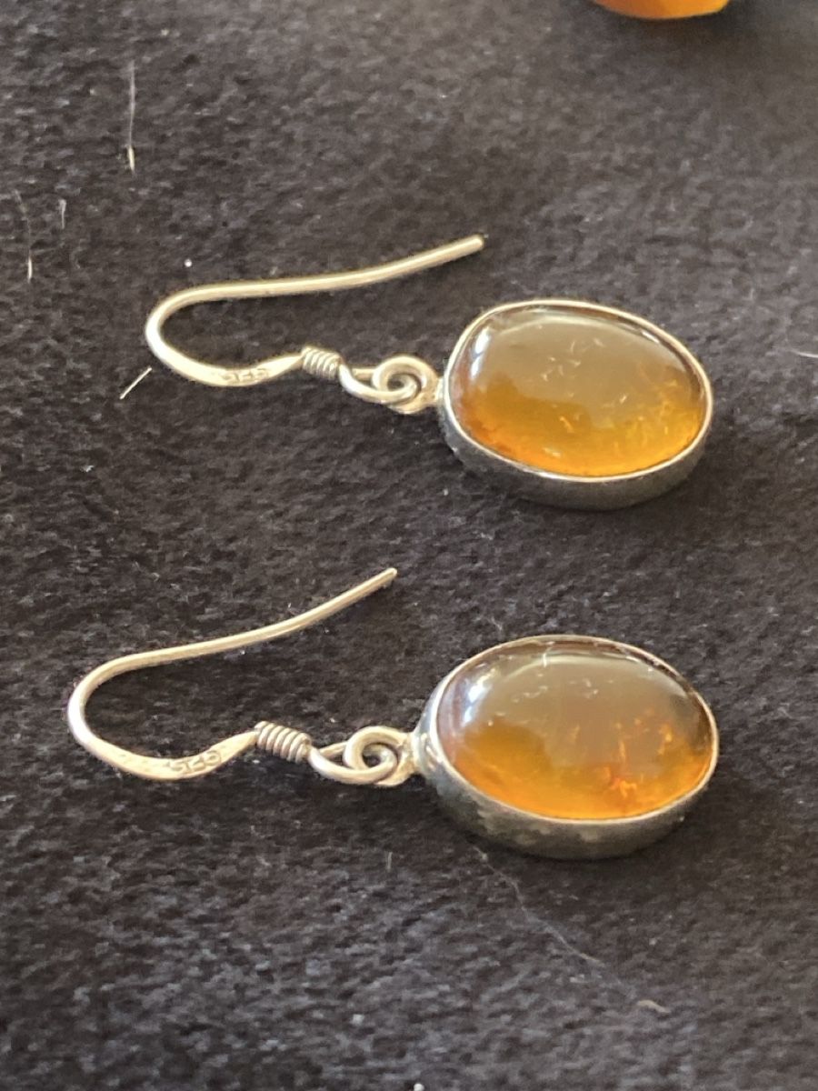 Altri gioielli: Bernstein Schmuck Set 925 Silber Ring Ohrringe Anhänger Vint – Usato da Läufelfingen venduto da Alles_Garantie 3