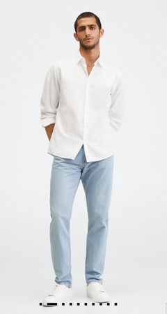 Mango Straight Fit Jeans "Bob", Gr. 46, neu