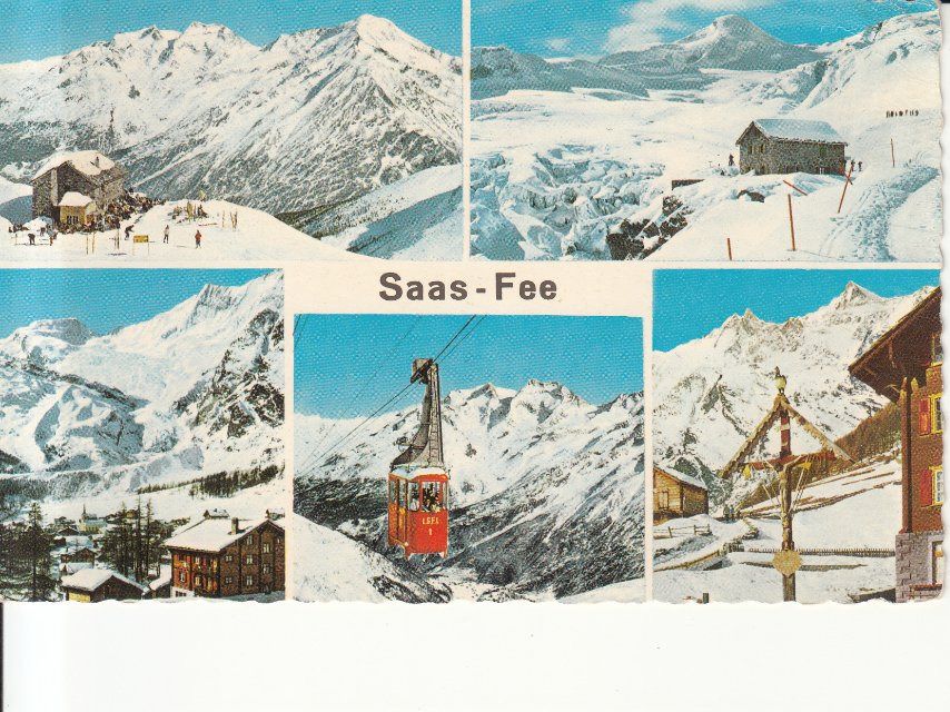 Cartoline postali: Saas Fee 1963 – Usato da Bürglen TG venduto da StampGraf