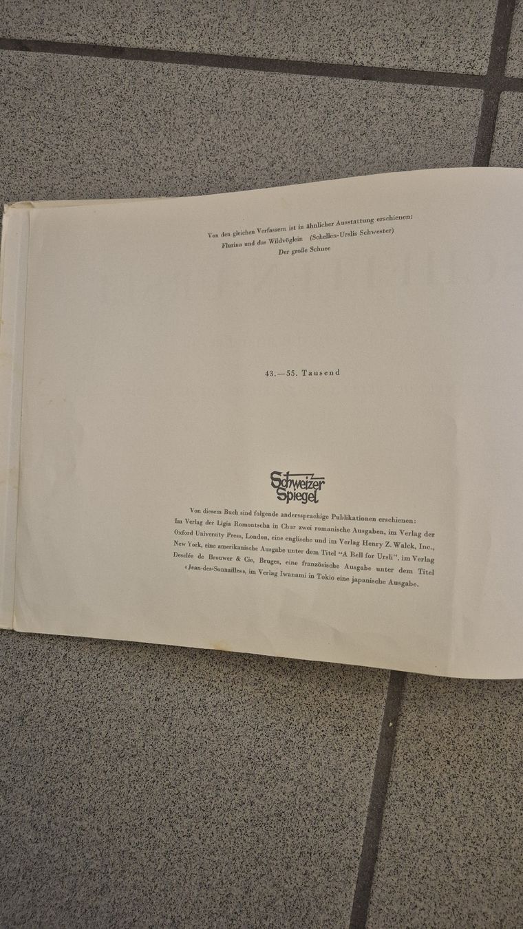 Livres: Schellen-Ursli – D'occasion à Hombrechtikon par Bakra12 2