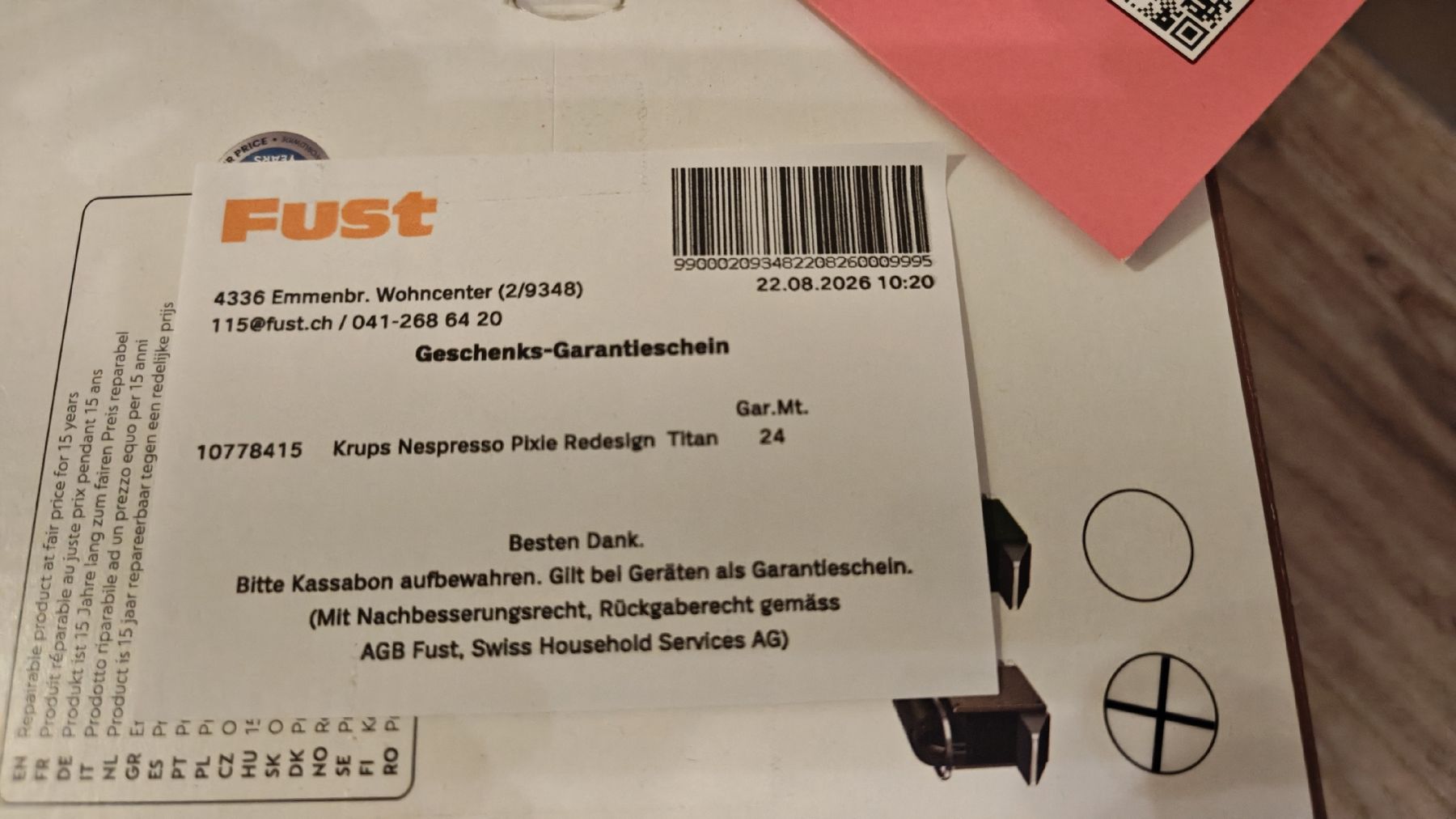 Krups Machines à café & Machines à expresso: Kaffeemaschine Krups Nespresso Pixie Titan  – Neuf avec emballage d'origine à Neuenkirch par ele99 3