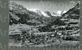 AK sw Frutigen BE Generalansicht gg Süd © Lörtscher ≈ 1944