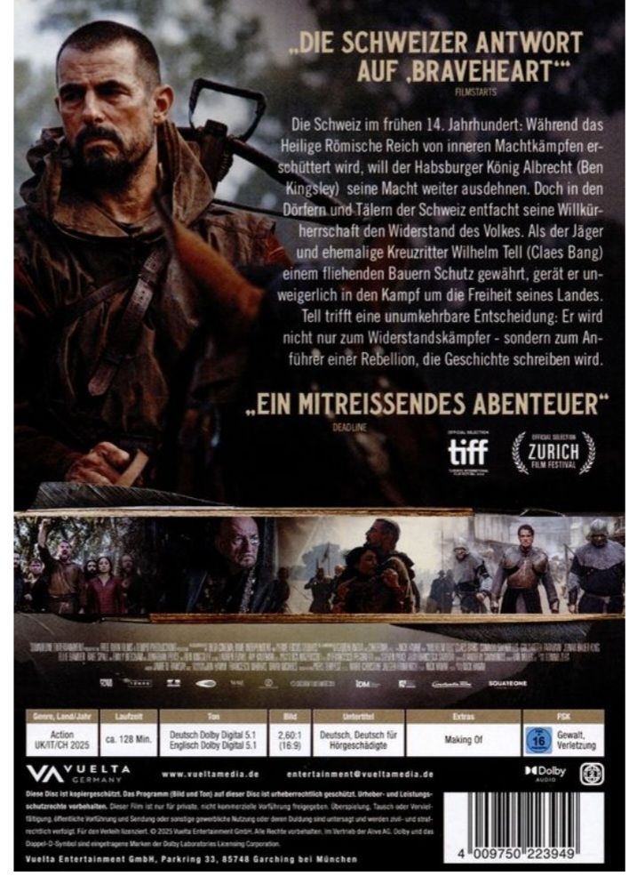 Alle DVDs: Willhelm Tell DVD Deutsch – Gebraucht aus Gossau SG von Iandolo 1