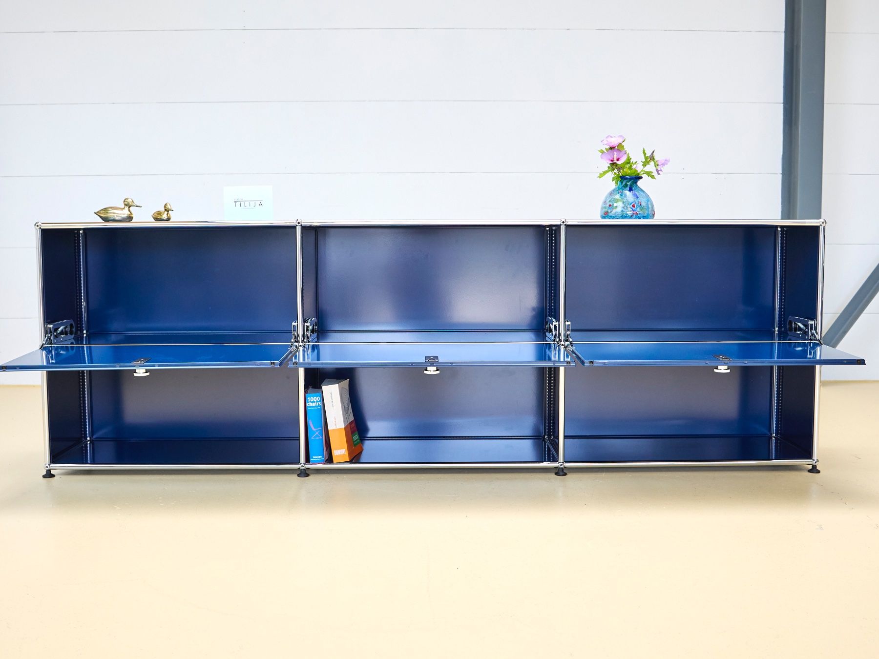 USM Scaffali: USM Sideboard Stahlblau, Umbau möglich! – Usato da Meinisberg venduto da atelier_TILIJA 2
