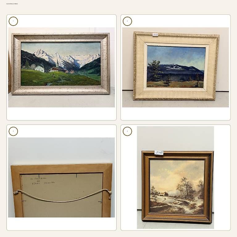 Gemälde: Collection de tableaux encadrés à vendre au plus offrant – Gebraucht aus St-Sulpice VD von uzu_nv8t
