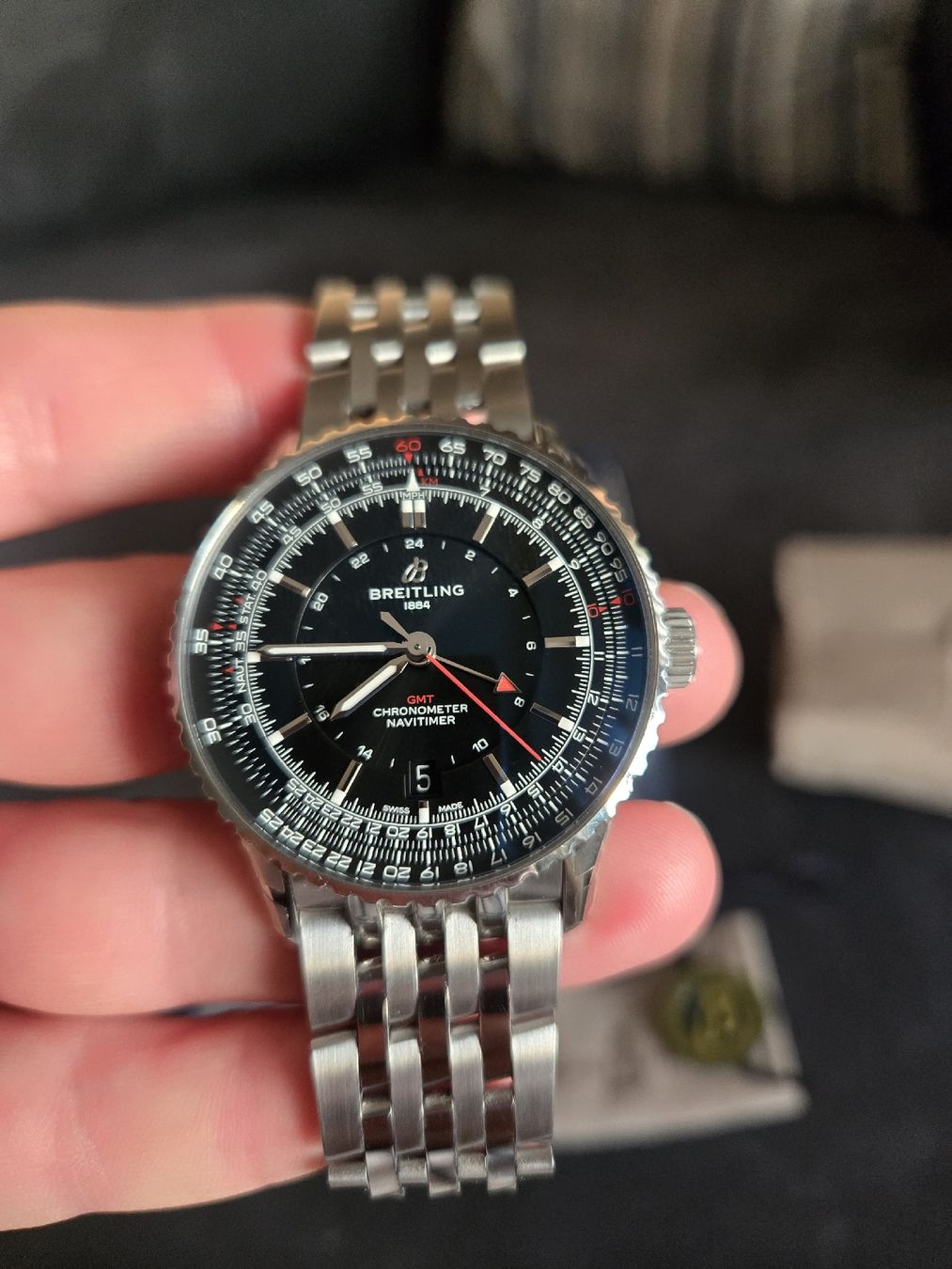 Breitling Uhren: Breitling Navitimer Automatic GMT 41 – Neu (gemäss Beschreibung) aus Marly von Kara.swiss
