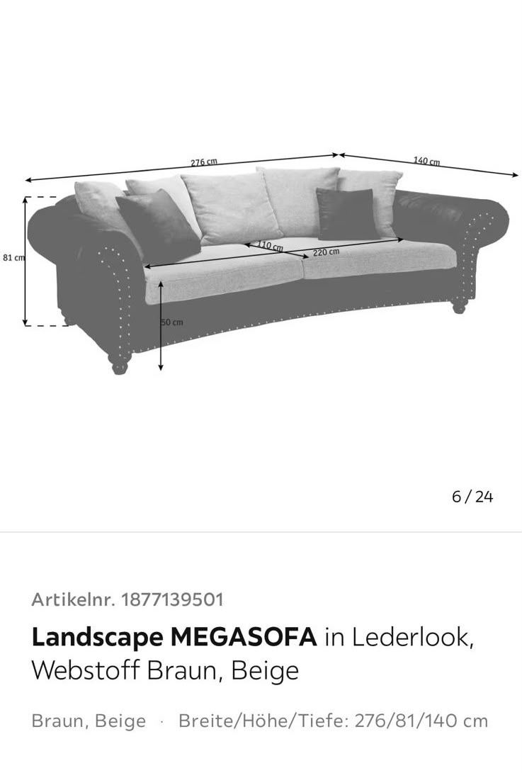 Sofas: Big Sofa – D'occasion à Münchwilen TG par tam_lkq9 2