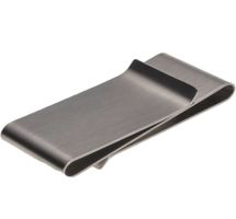 GELDKLAMMER EDELSTAHL MONEY CLIP GELDCLIP GRAU SILBERFARBEN