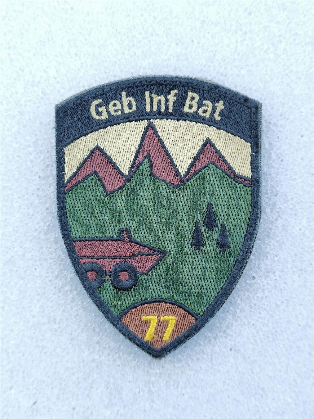 Placchette & Badge: Verbandsabzeichen Geb Inf Bat 77 Kp 2 – Usato da Bauma venduto da SwissMilitaria