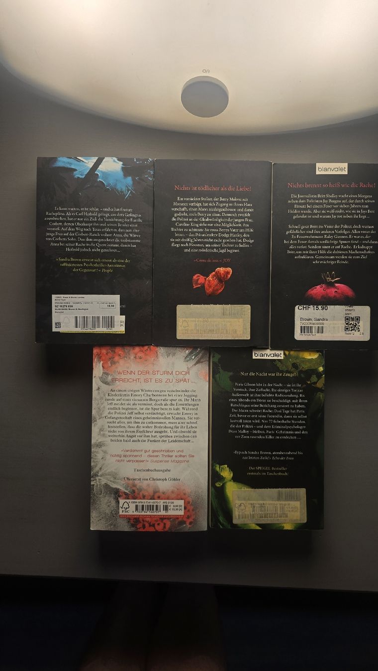 Livres: Sandra Brown Romane 5 Stücke – D'occasion à Wohlen AG par jan_9l9q 1