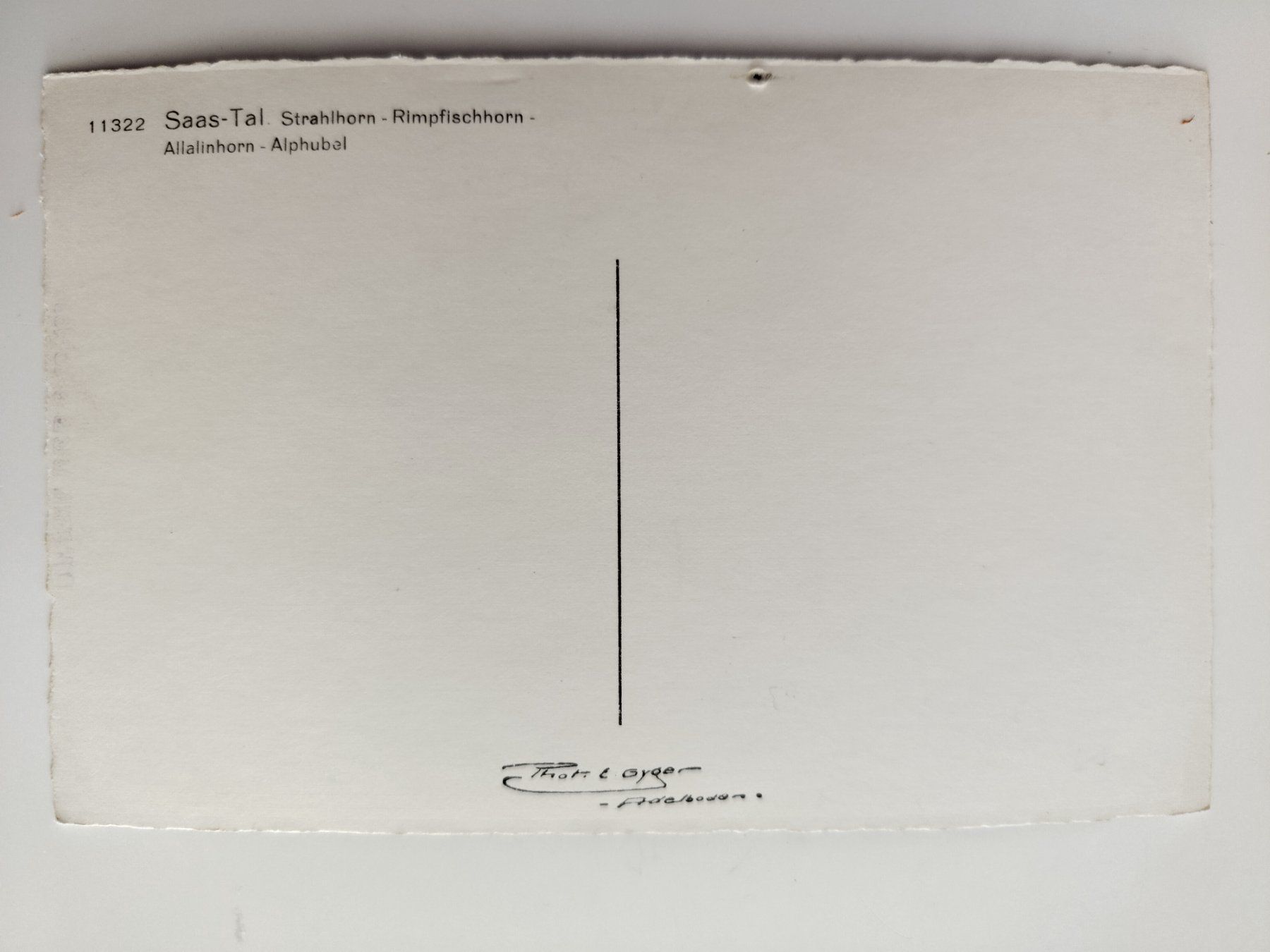 Cartoline postali: Strahlhorn-Rimpfischhorn etc. Saas-Tal – Difettoso da Ohmstal venduto da Lebensfreude05 1