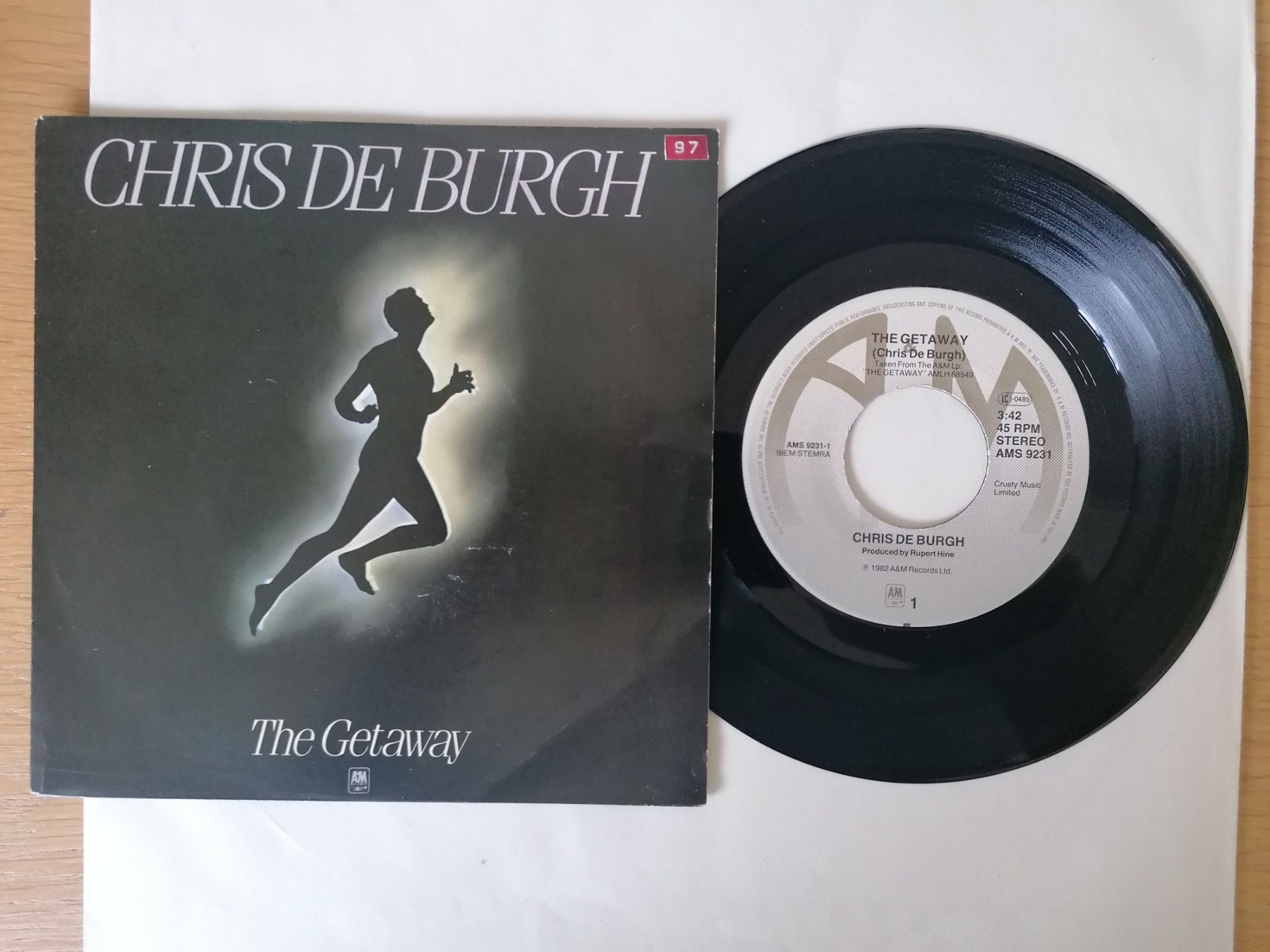 Dischi in vinile: Chris de Burgh - The Getaway - Single Schallplatte Vinyl – Usato da Beinwil am See venduto da Funkthesizer