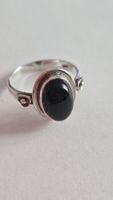 tres jolie bague argent et onyx gr 57