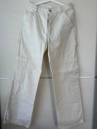 weisse Cargohose