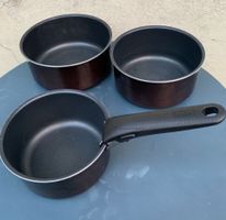 Superbe lot 3 casseroles empilables TEFAL INGENIO émail brun