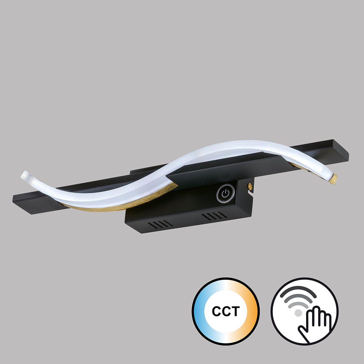 Lampade: LED Wandleuchte, Schwarz, 42 cm x 7 cm – Nuovo (secondo la descrizione) da Kreuzlingen venduto da Smart-Light
