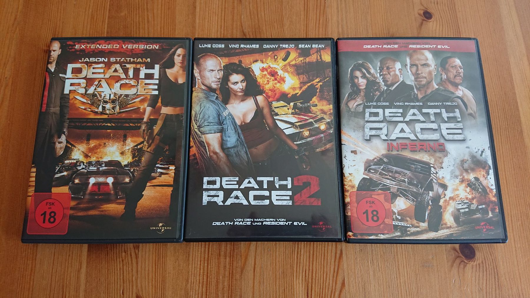 Tutti i DVDs: DEATH RACE 1 bis 3 auf DVD – Usato da Wilderswil venduto da Exebub