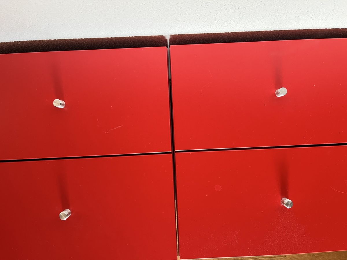 Scaffali: 4 Kallax Schubladenelemente rot modular – Usato da Lichtensteig venduto da jumisajoja 4