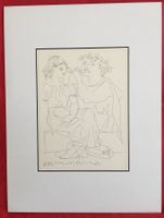 Pablo Picasso  "Flutiste et Jeune Fille"