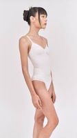 white lululemon bodysuit with built-in bra size 2/eu34