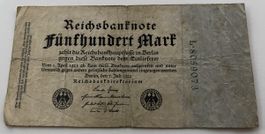 Reichsbanknote 500 Mark Berlin 1922 Deutschland